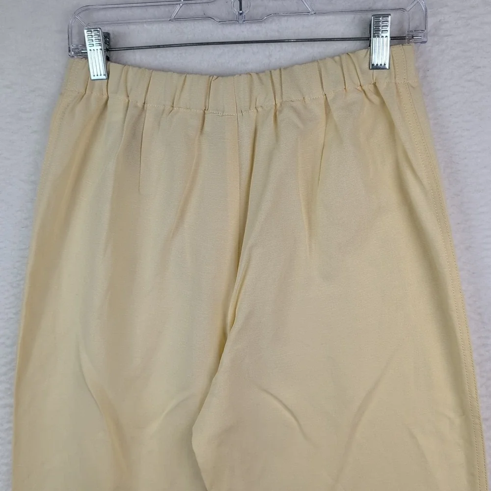 NWT Banana Republic Arcata Tencel‎ Linen Easy Pants Yellow Women's Small